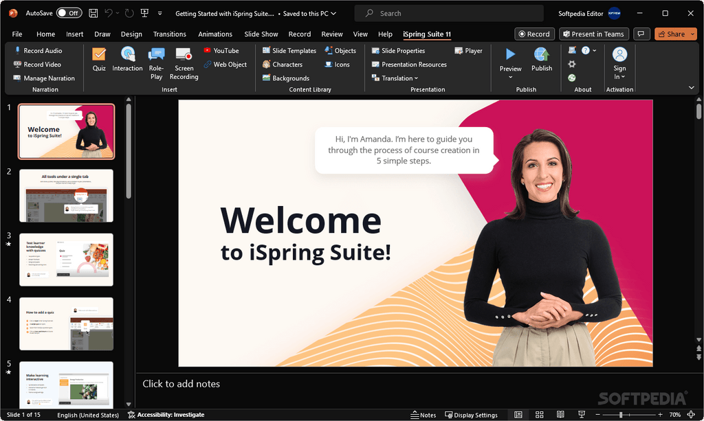 ISpring Suite IA pour entrepreneur individuel