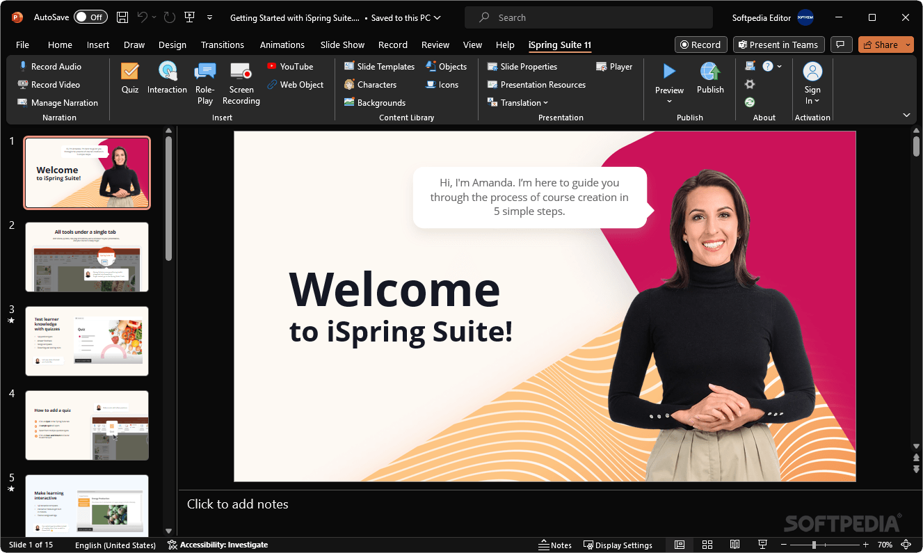 ISpring Suite IA pour entrepreneur individuel